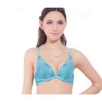 欧迪芬2012春夏施华洛世奇水钻3/4深V模杯GR-墨绿(B80)OA23155