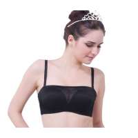 欧迪芬2012年无痕提花1/2罩抹胸款BK-黑色(A75)OA22207