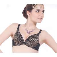 欧迪芬2012新品豹纹印象系列深V聚拢文胸OC-肤色(B70)OA23172