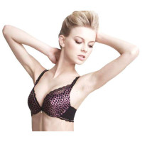 欧迪芬2012新品豹纹印象系列深V聚拢文胸PC-紫色(B75)OA23172