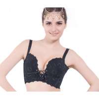 欧迪芬3/4罩模杯无钢圈聚拢文胸BK-黑色(C85)OH13109