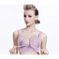 欧迪芬3/4罩模杯无钢圈聚拢文胸LD-糖粉紫(C80)OH13109