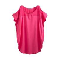 佐丹奴女装波普秀肩时装T恤01322028(天堂红玫瑰色/中码)