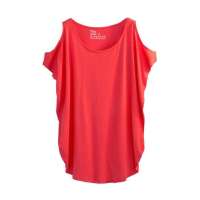 佐丹奴女装嫩彩秀肩T恤01322089(木瓜红色/加加小码)