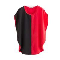 佐丹奴女装异彩雪纺绸时装T恤01342032(木瓜红/黑色/中码)