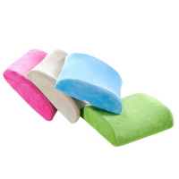 圣宝莱慢回弹彩虹护腰垫子玫红35*33*12cm