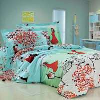 阳光生活全棉印花儿童单人四件套秋天的约会1.2M