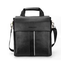 VIDENGPOLO威登保罗牛皮休闲手提包1003黑色
