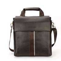 VIDENGPOLO威登保罗牛皮休闲手提包1003深棕色
