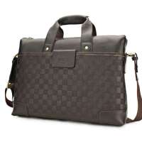 VIDENGPOLO威登保罗商务电脑公文斜跨包a010-5深棕色