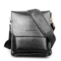 VIDENGPOLO威登保罗商务休闲牛皮斜挎包69-2黑色