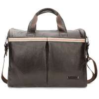 VIDENGPOLO威登保罗牛皮电脑公文包5018-3深棕色