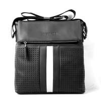 VIDENGPOLO威登保罗牛皮商务休闲斜挎包3000黑色