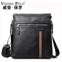 VIDENGPOLO威登保罗正品商务休闲斜挎包7802黑色