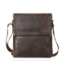 VIDENGPOLO威登保罗正品牛皮休闲斜挎包20101深棕色