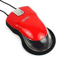 安尚(actto)幻光貂3D光电鼠标MSC-52(红)