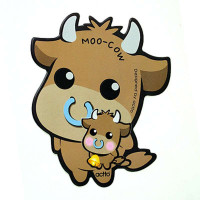 安尚(actto)异形动物鼠标垫MSP-14(牛)