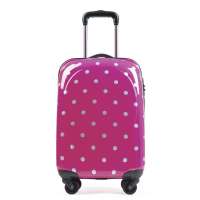 花花王子拉杆箱PC0812100-24紫红银点