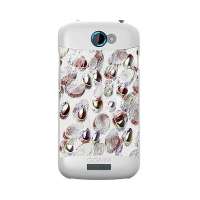 HTC One s真皮贴皮卉系列(白色+羊皮)