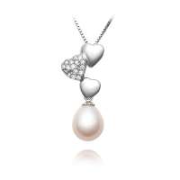 OL珠宝925银镶珍珠吊坠 YA-P624