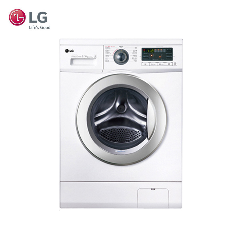 LG WD-A12411D 8公斤全自动洗干一体机 DD变频 95度高温除菌 智能烘干 一级能效 家用(白色)高清大图