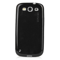 卡登仕实色亮点胶套三星I9300(亚光黑)