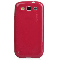 卡登仕实色亮点胶套三星I9300(亚光红)