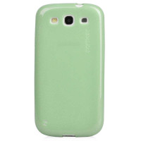 卡登仕实色亮点胶套三星I9300(亚光绿)