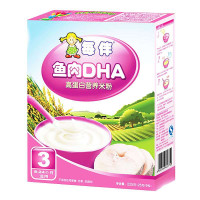 每伴鱼肉DHA营养米粉(三段)225g