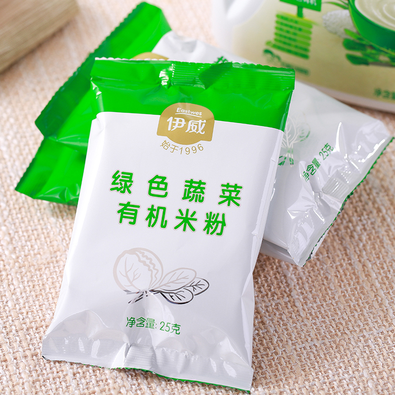 伊威( Eastwes)绿色蔬菜有机米粉300g 适于6个月以上婴幼儿