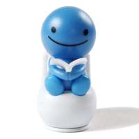 车德克摆件公仔马桶一族-蓝色