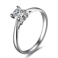 佐卡伊20分18K白金高纯度钻石女戒-无与伦比11号