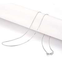 佐卡伊白18K金百搭项链