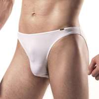 忍者2条装粘纤三角低腰U凸性感男士内裤白色(XXXL)HNN0190A