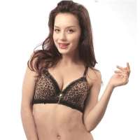 红豆居家性感调整型聚拢刺绣内衣棕色(A80)1B690