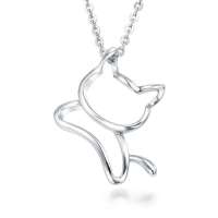 周生生 Pt950铂金小猫吊坠 78003p (1.35克)