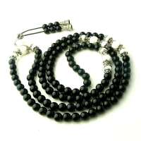 晶心依恋 3A级天然黑玛瑙 砗磲108颗佛珠手链