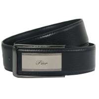 皮尔真皮男式平滑扣PR1000041