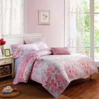 LOVO罗孚双人全棉田园四件套梦里花音200*230