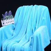 乐之小镇珊瑚绒毯 浅蓝S0022