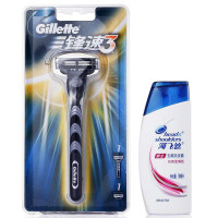 吉列锋速3刀架海飞丝洗发水超值装