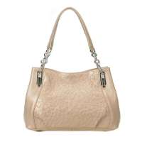 法国老人头LTWFRANE头层牛皮女士手提单肩包X50101杏