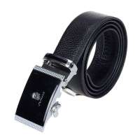 法国老人头LTWFRANE男士商务休闲头层牛皮自动扣皮带K10601黑