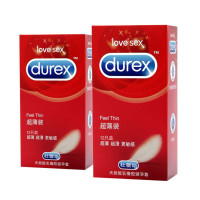 杜蕾斯 超薄避孕套12只装2盒 24只超薄安全套 成人用品