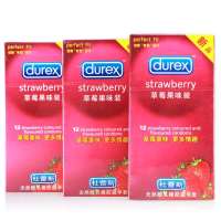 杜蕾斯避孕套草莓12只装*3盒激情组合装