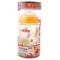 努比Nuby自然乳感系列PP彩色奶瓶/270ml (颜色随机)