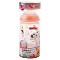 努比Nuby自然乳感系列PP彩色奶瓶/360ml(颜色随机)