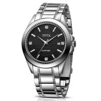 飞亚达经典款式男士黑色机械手表G1096.WBW