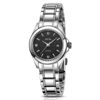 飞亚达经典款式女士黑色机械手表L1096.WBW