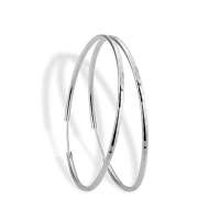 张银匠饰品s925纯银幸福圈套耳环